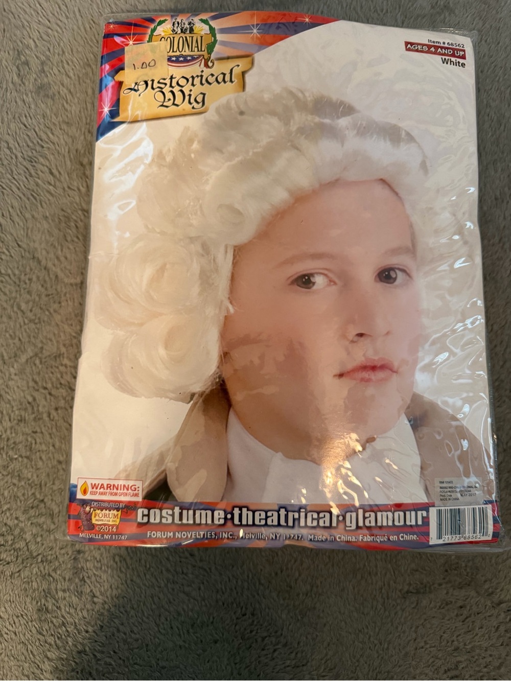 White Colonial Costume Wig